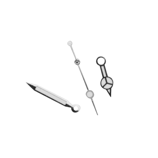 Silver Plated Watch Hands Kit Compatible With ETA 2824 Tudor Submariner D