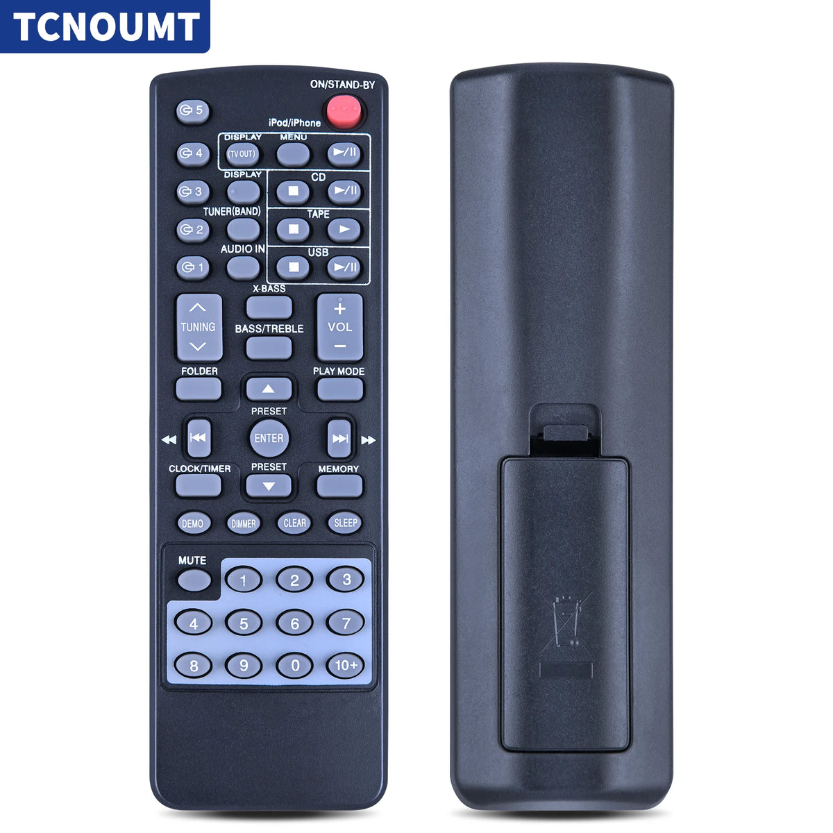 Remote Control For Sharp RRMCGA255AWSA CD Player Stereo System CD-DH950P