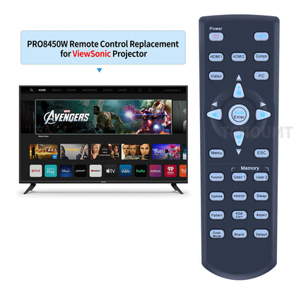 Remote Control For ViewSonic PRO-8200 PRO8200 PRO8520HD-DLP Projector