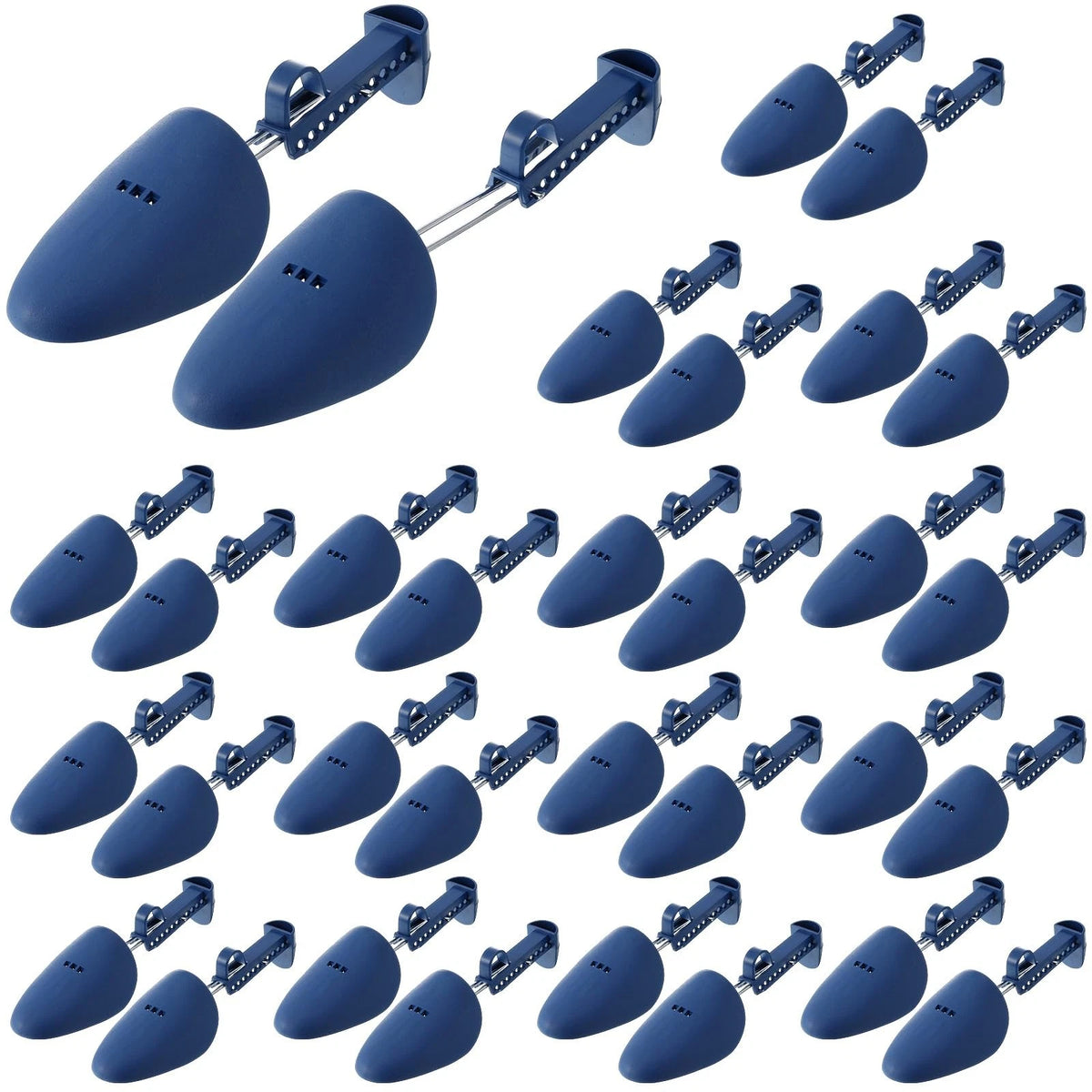 Honeydak 20 Pairs Plastic Shoe Stretcher 9.25-12.20 inches, Dark Blue
