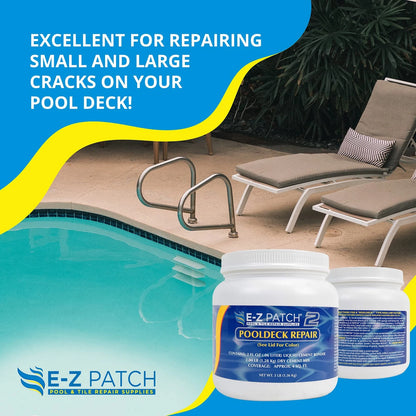 E-Z Patch 2 Pool Repair Kit for Decks & Patios - DIY White, White