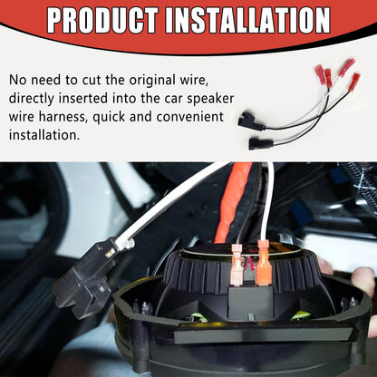 Icyhaws 2 Pack Speaker Harness Replacement Compatible with Select 1988-UP GM...