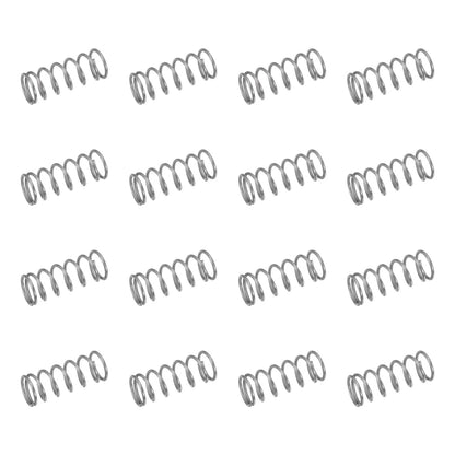 uxcell 50Pcs 304 Stainless Steel Compression Springs, 0.5mm x 6mm x 6mmx15mm