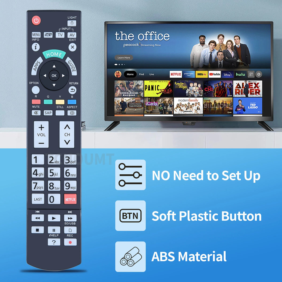 N2QAYB000932 Remote Control For Panasonic TV TC65AX800U TC58AX800U