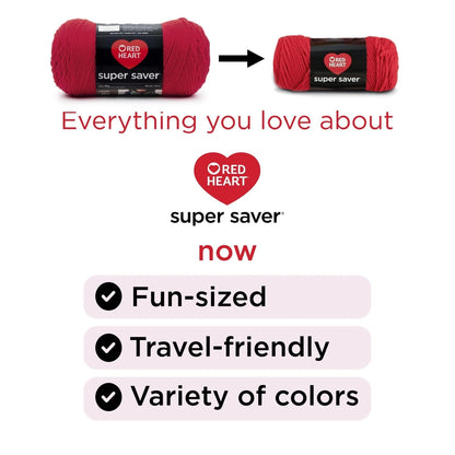 Red Heart Super Saver Yarn Craft 1116 yards / 1020 meters, Multicolor