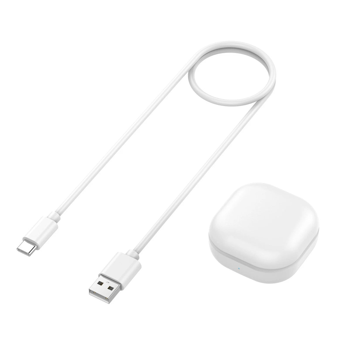 White Smart Charging Case Charger Box  For Samsung Galaxy Buds Live Earphones aa