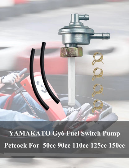 YAMAKATO GY6 Gas Fuel Switch Pump Petcock For 50cc 90cc 110cc 125cc 150cc...