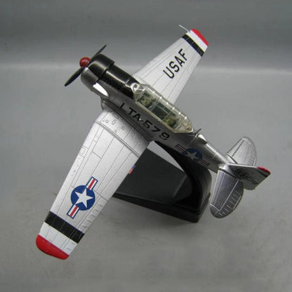 1/72 WWII USA 1953 T6 LT-6G Texan Fighter Aircraft Model Military Collection D
