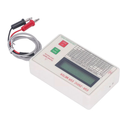 ABS Handheld ESR DCR Capacitor Tester High Accuracy Capacitance Meter Tool