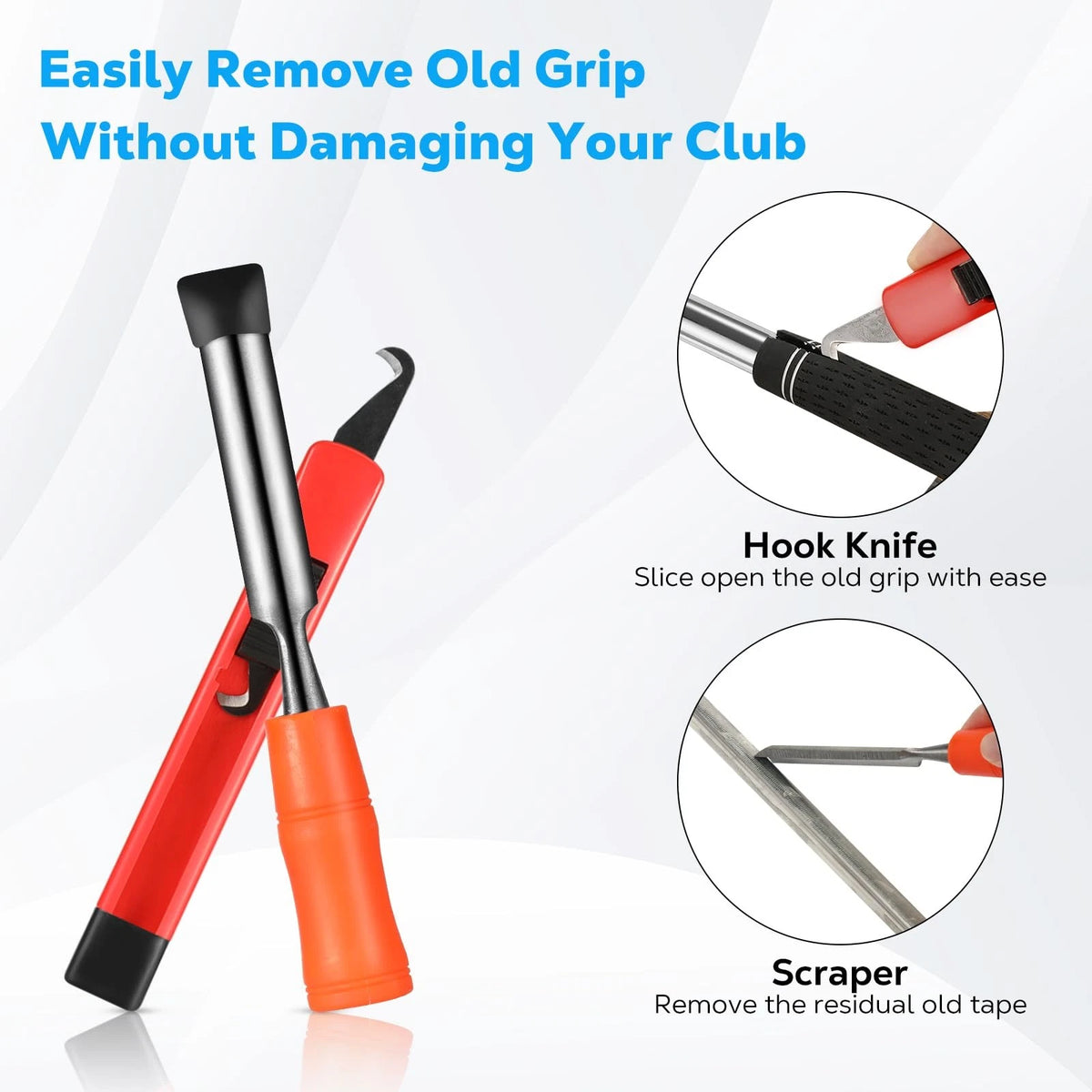 MoKo Golf Grip Kit, Club Regripping Kit with Bench Vise and Tapes Black