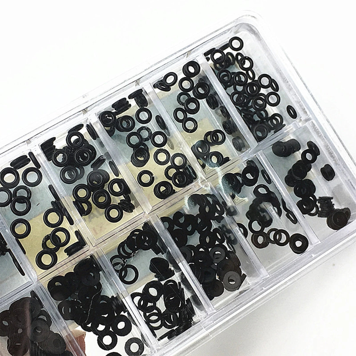 1 Box 12 Sizes Waterproof Rubber Assorted O-ring Gasket For Watch Crown