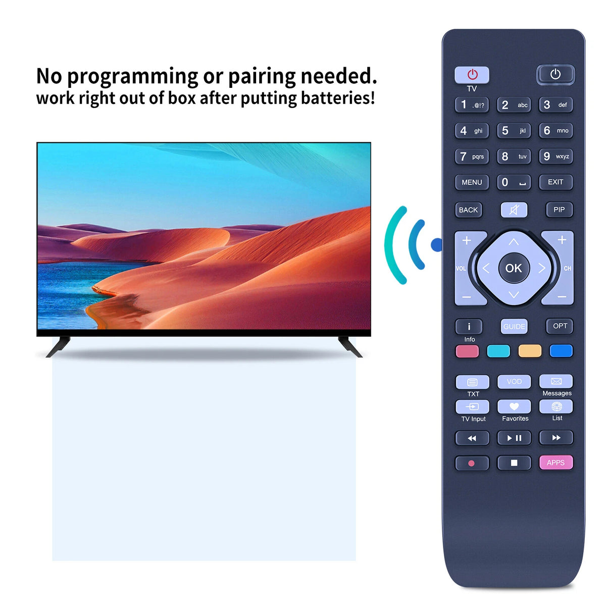 RC2764525/01 Remote Control For Telekom STB-IPTV Kaon 7356 Satellite Receiver