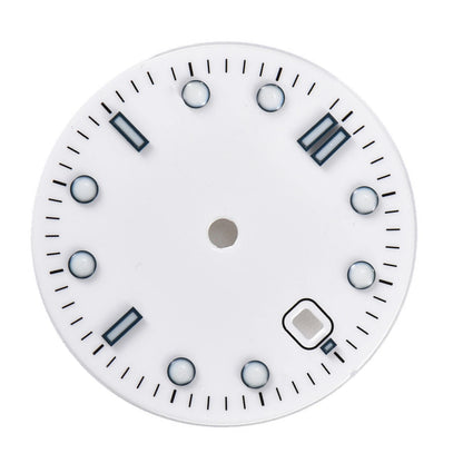 White Watch Dial Parts Wih Luminous For ETA 2836/2824 Mingzhu DG2813 Movement E