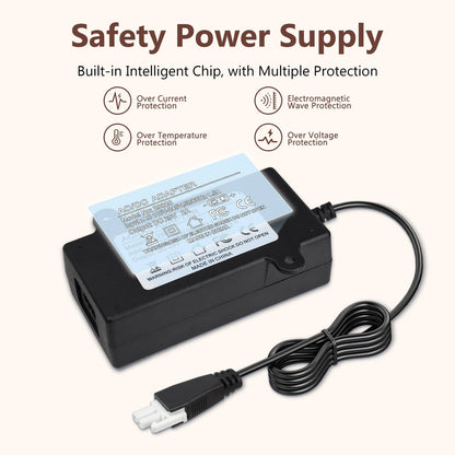 29V Adjustable Bed Base Switching Power Supply Adapter, 8.8 feet, black
