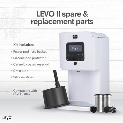 LĒVO II Spare Parts Kit - Includes Power Pod Herb Basket, Silicone Pod...