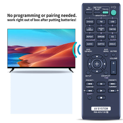 RM-ADU138 Remote Control For Sony AV System DAV-TZ140 DAVTZ140 HBD-TZ140