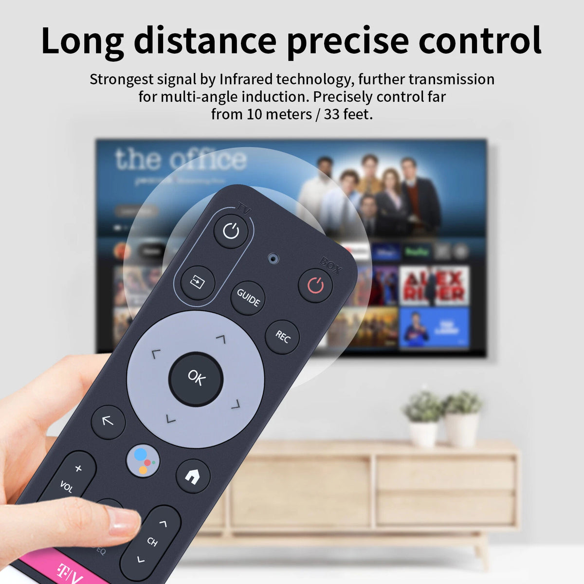 TVision Remote For TVision HUB Google TV Replacement Remote Control