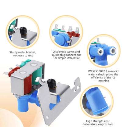 WR57X33326 1 x Water Inlet Valve Rust Resistance for Hotpoint Refrigerator