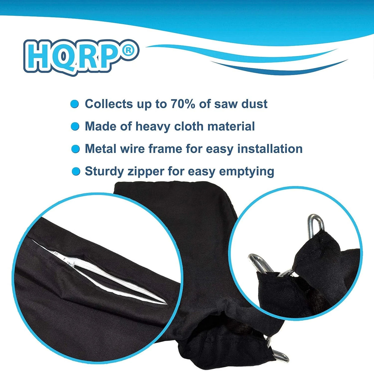 HQRP Dust Bag compatible with Metabo Hitachi C10FA C10FB C15FB C10FCB C10FCE...