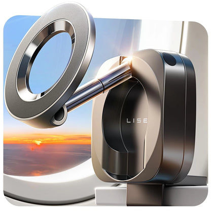 LISEN Airplane Travel Essentials for Women Men Phone Holder Desk Black