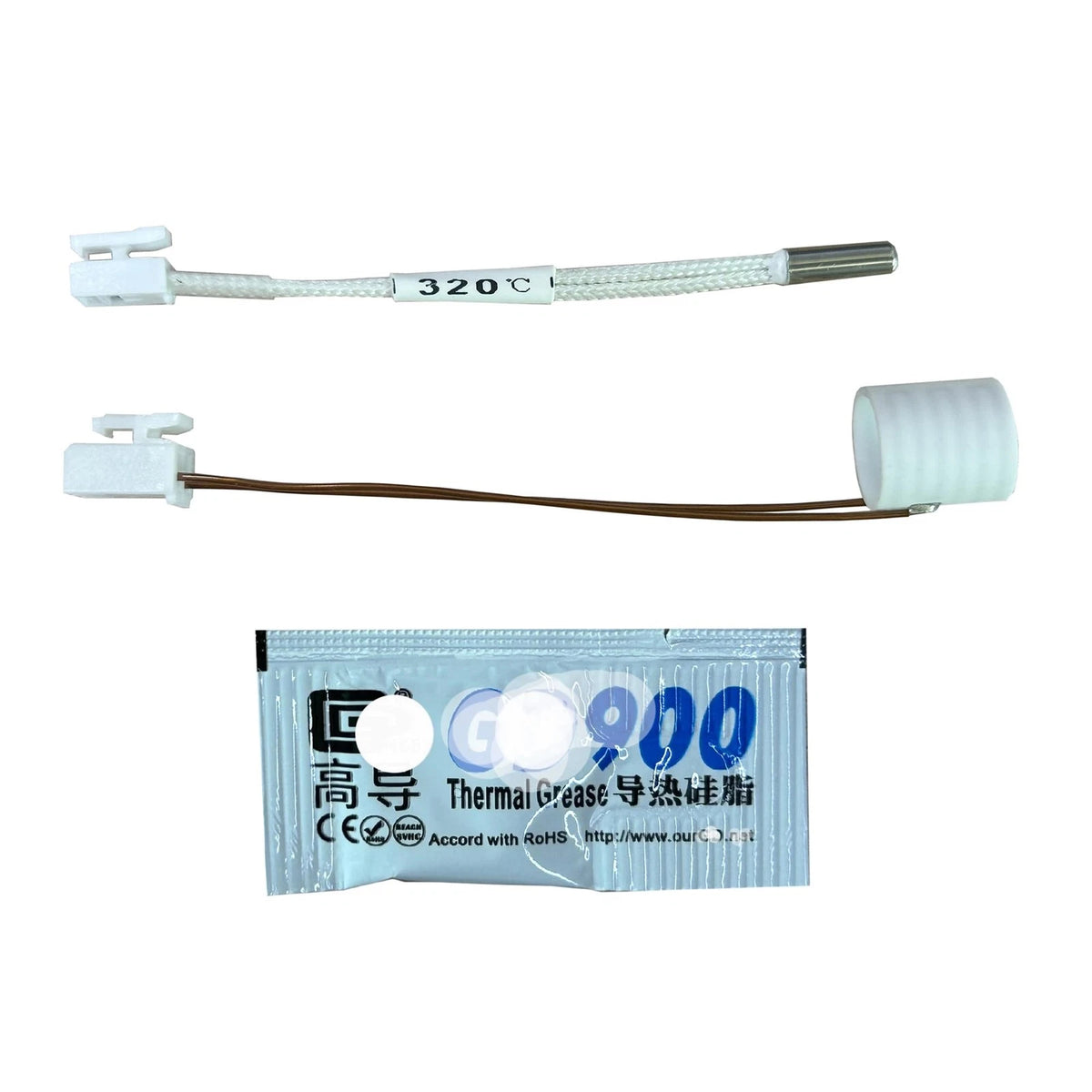 K1C Ceramic Heating Tube 320°C Thermistor Temperature Sensor Compatible with...