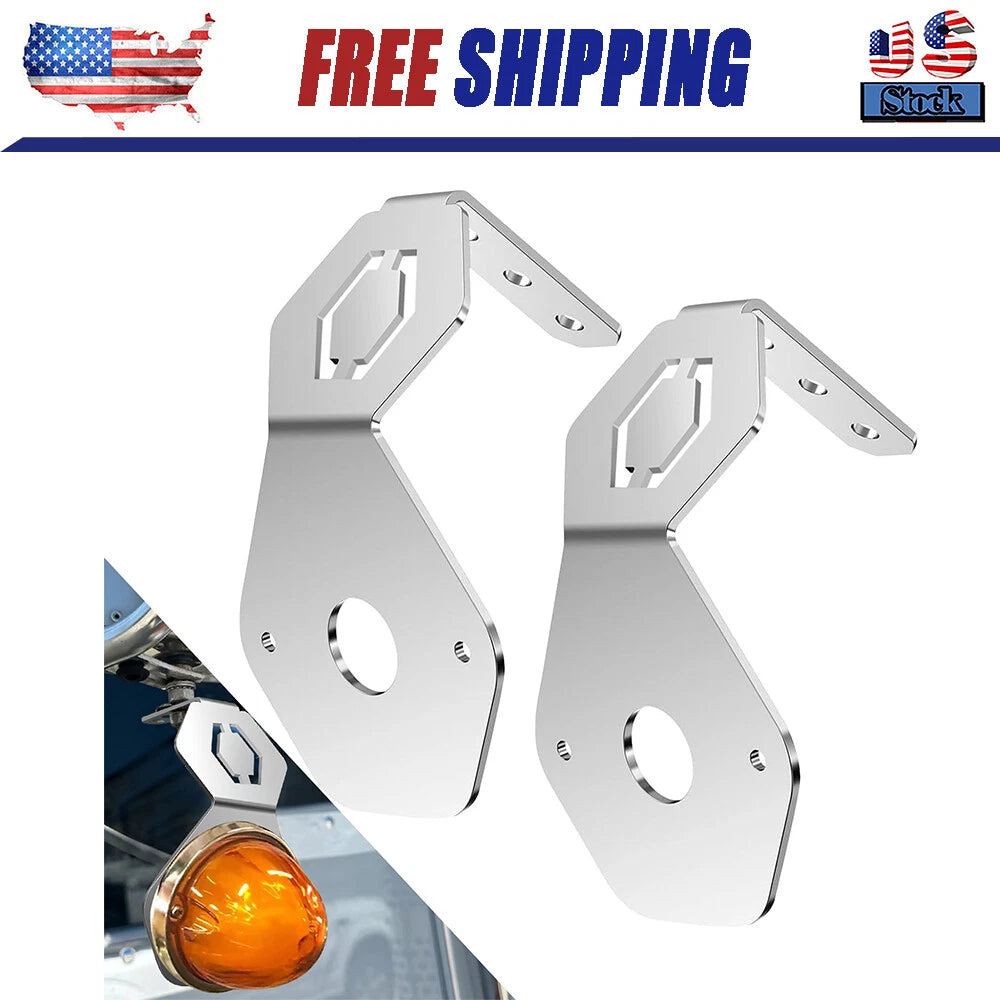 Watermelon Mirror Turn Signal Angled Bracket Stainless SET/2 - Light Not Include