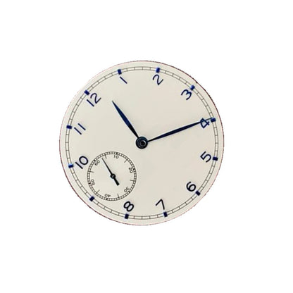 White 37mm Watch Dial Plate With Hands For ETA 6497 ST3600 Movement Parts C