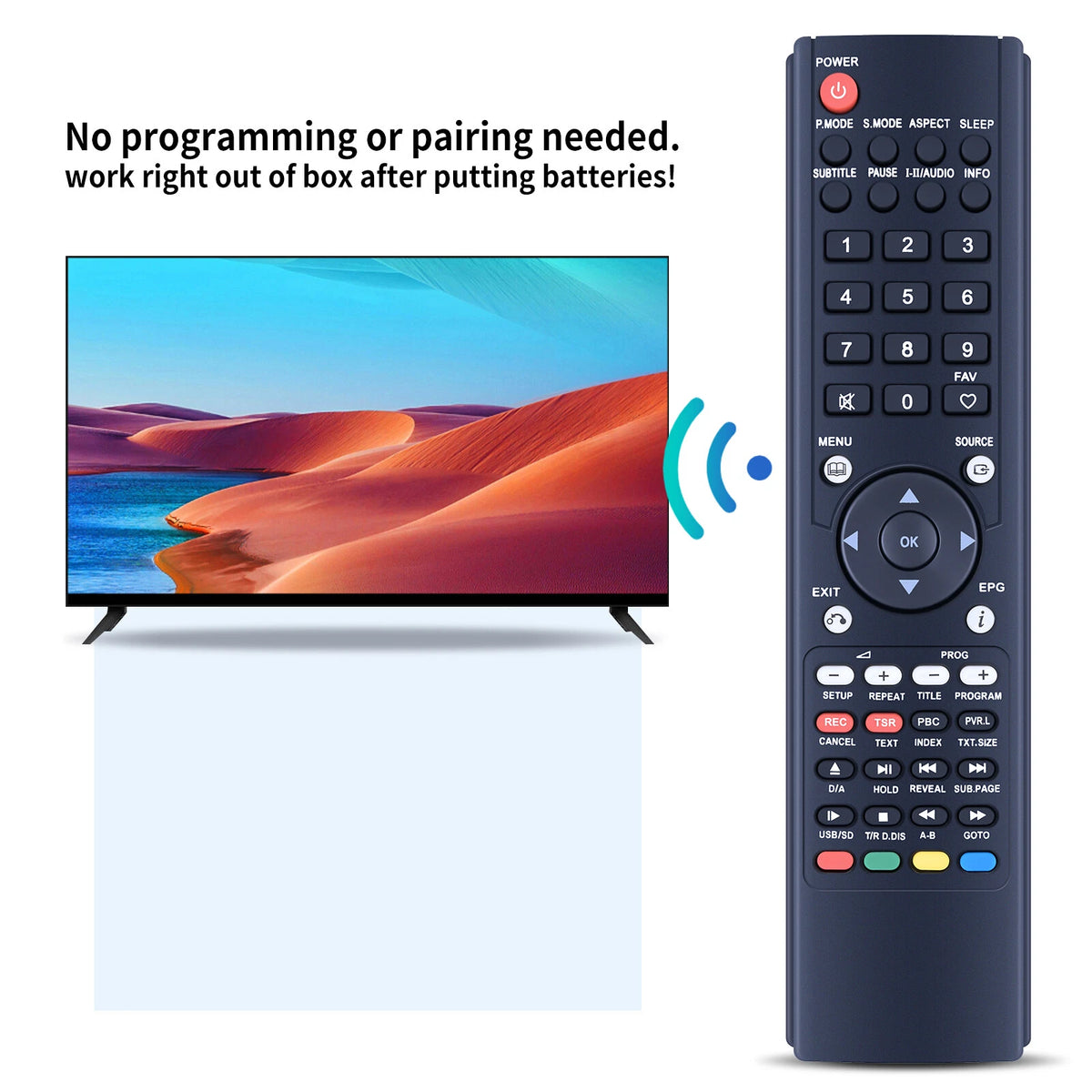 Remote Control For Soniq QT130 QSP420T QSP421T QV420PH QSL260T QSP320T QSP422T