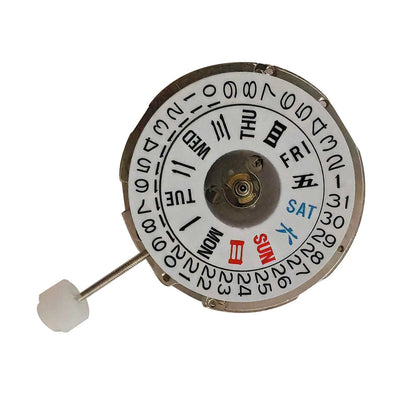 Automatic Mechanical Movement Day Date Crown at 3 For NH36 27.4mm Diameter