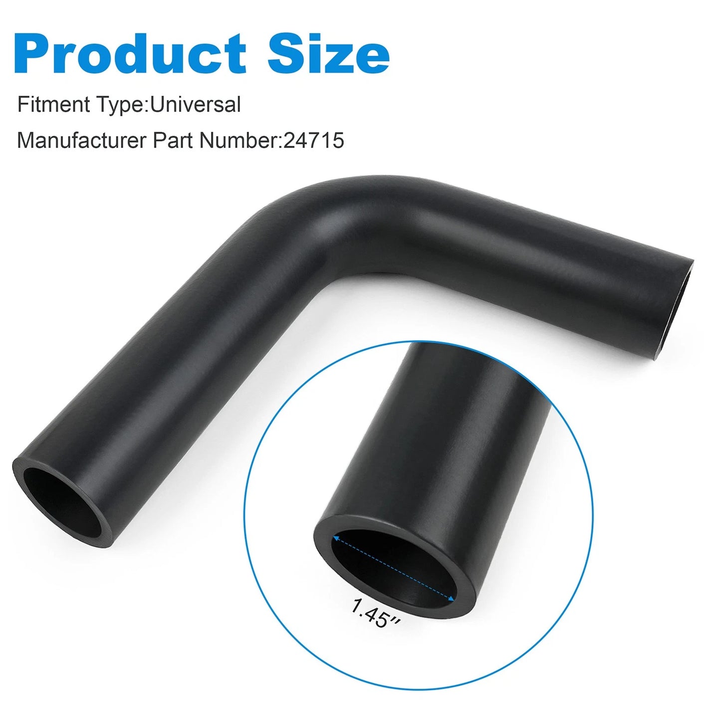 Universal Molded Gasoline Fuel Filler Neck Hose Replaces ‎24715