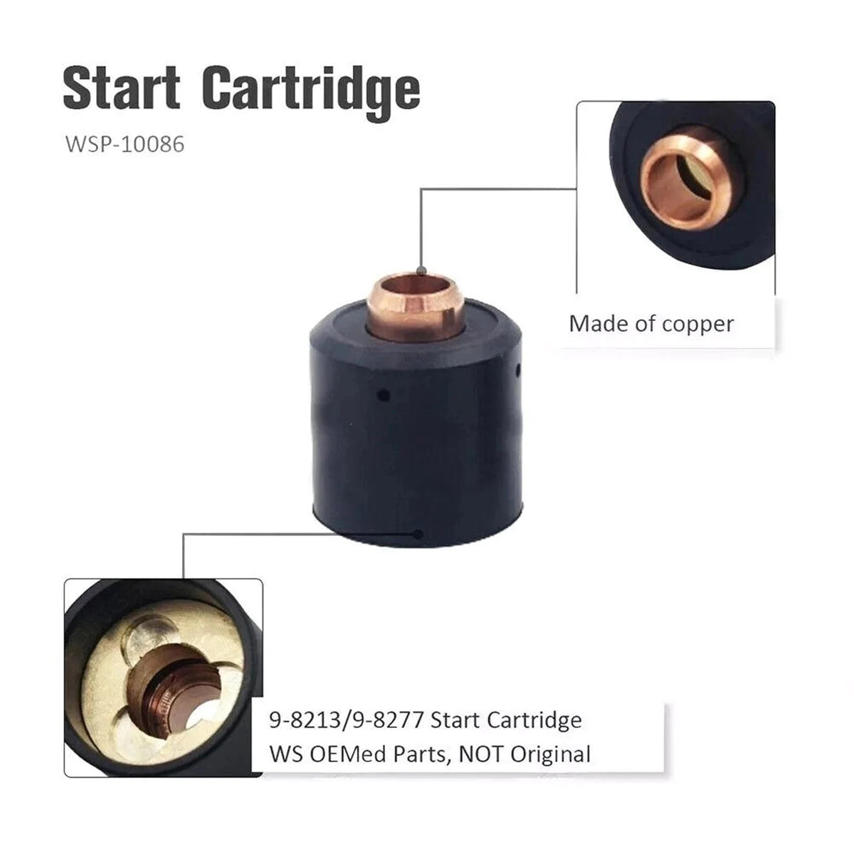 2PCS Start Cartridge #9-8213 High Quality For Cutmaster Series Plasma Cutters