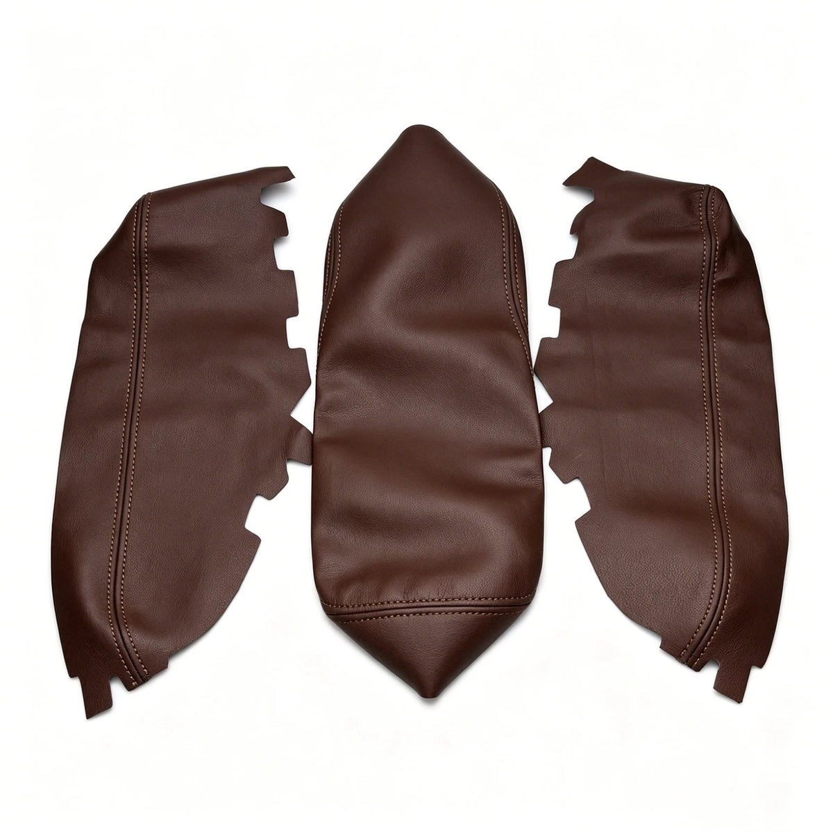 For Toyota Avalon 2013-18 Brown Console Lid Armrest & Door Panel Leather Cover