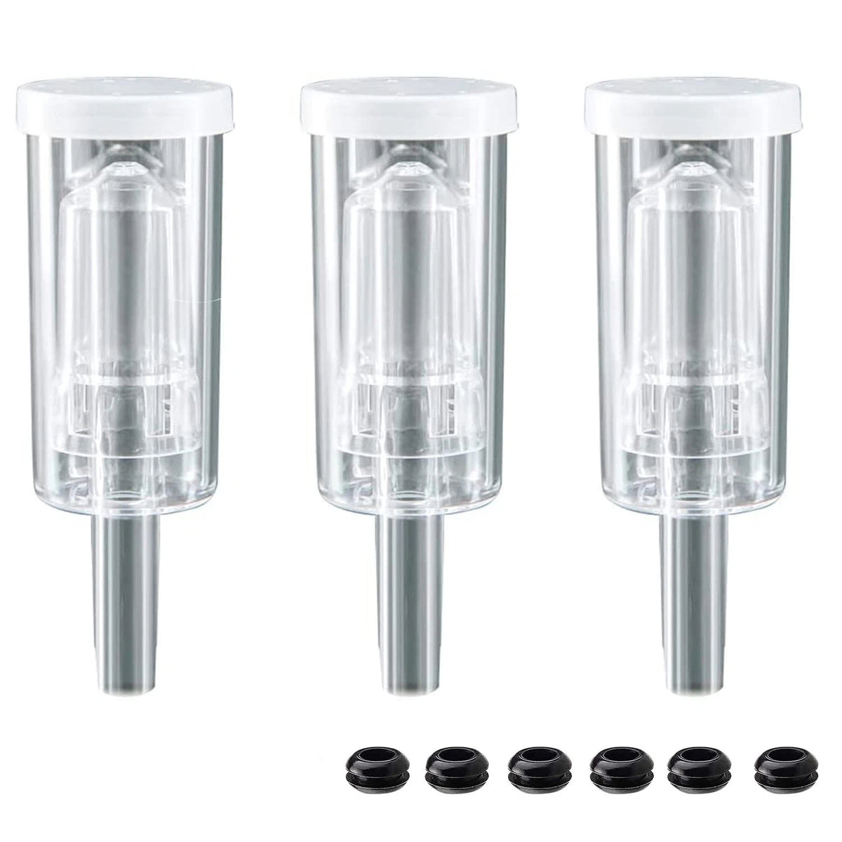 3-Piece Airlock Fermentation Beer Wine Brewing Air Locks 3Pack transparency
