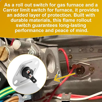 Flame Rollout Switch HH18HA452 for Carrier, Furnace Limit Bryant,...