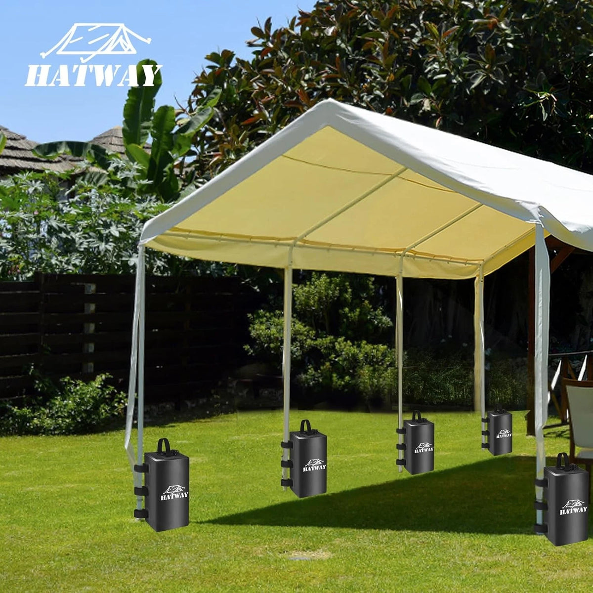 Canopy Weights,132 LBS Water 132LBS-4PCS-Black, 132LBS-4PCS-Black