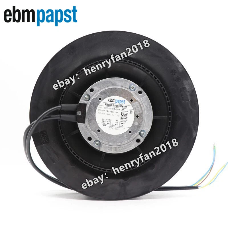 Ebmpapst R3G225-8317076415 Centrifugal Fan 220VAC 50/60Hz ??225MM 170/134W Fan