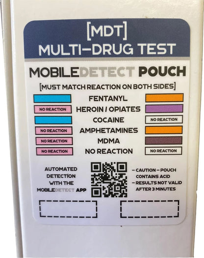 MobileDetect Pouch Residue Detection Multi-Drug Test Kit - Rapid Surface...