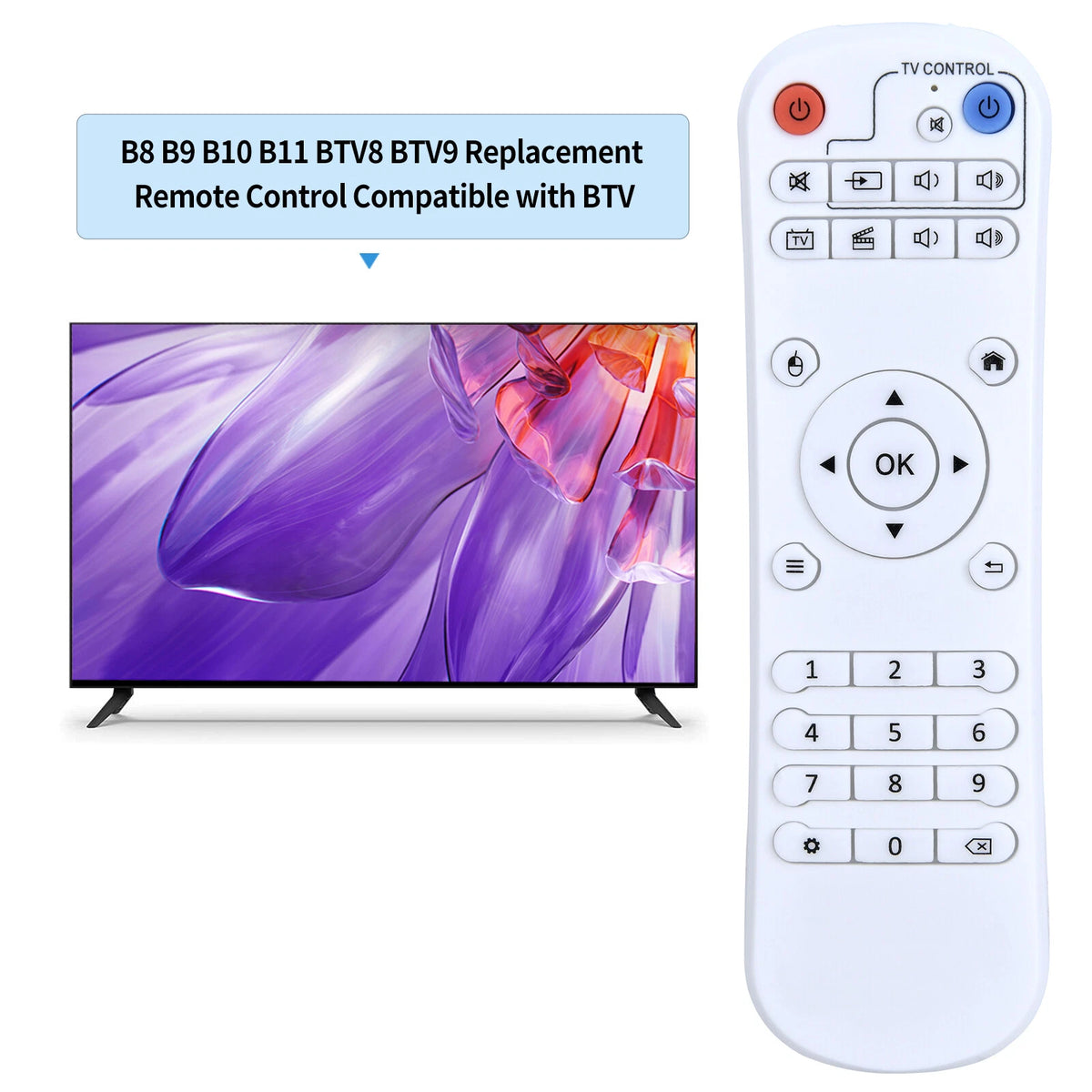 Replacement Remote Control For BTV B8 B9 B10 B11 x 2.4G