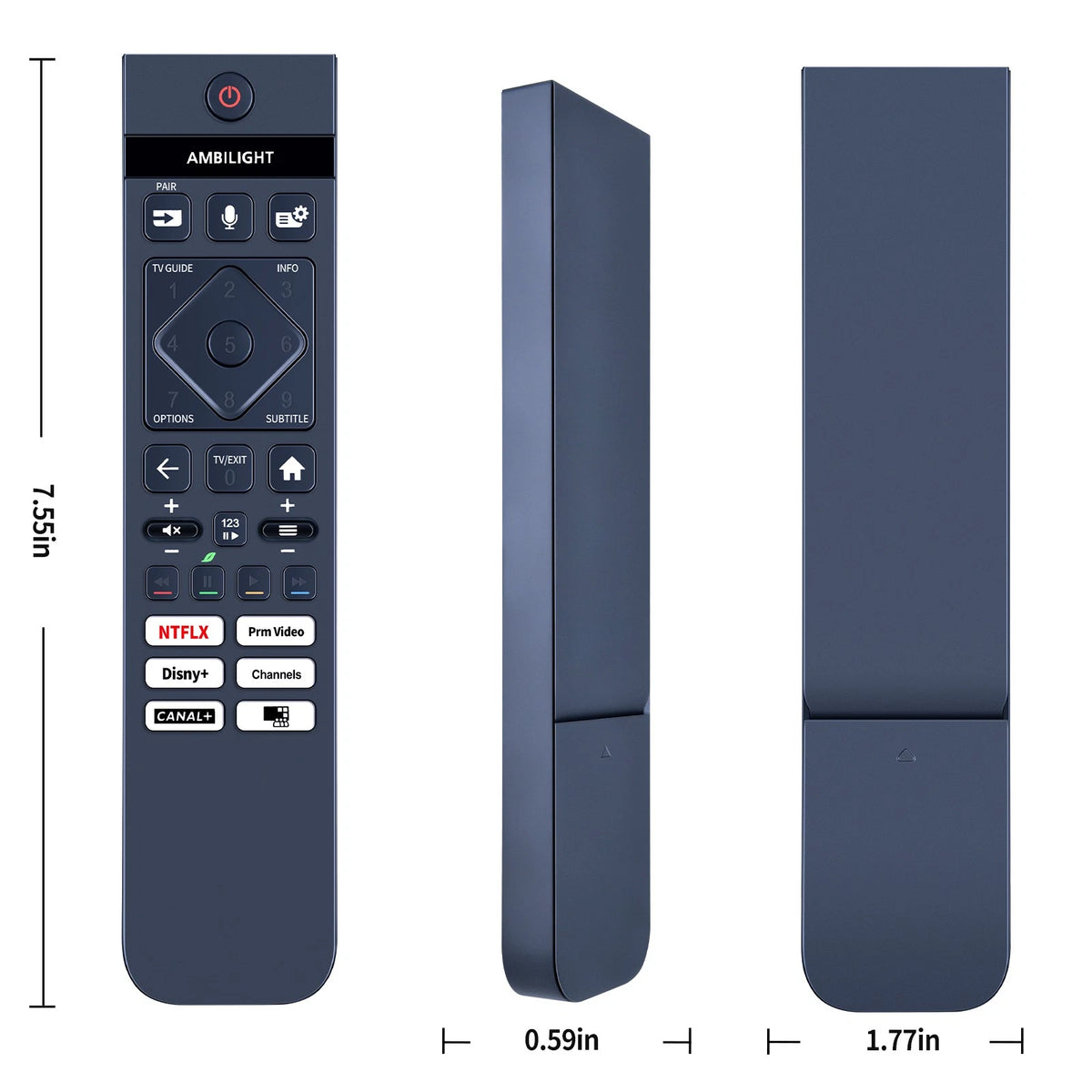 Replacement Remote Control For Philips 398GM10BEPHNF000SY CY24F25GP No Voice