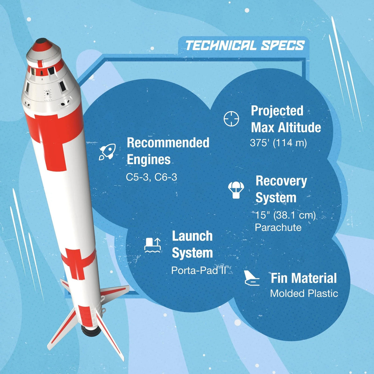 Estes 009726 Kerbal W/Jebediah Kerbonaut 6.5 x 13 x 4 inches, Multi