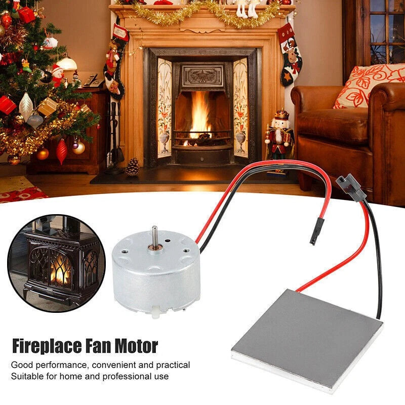 Metal Plastic Fireplace Fan Motor For Stove Burner Fan Heater Spare Parts Set J