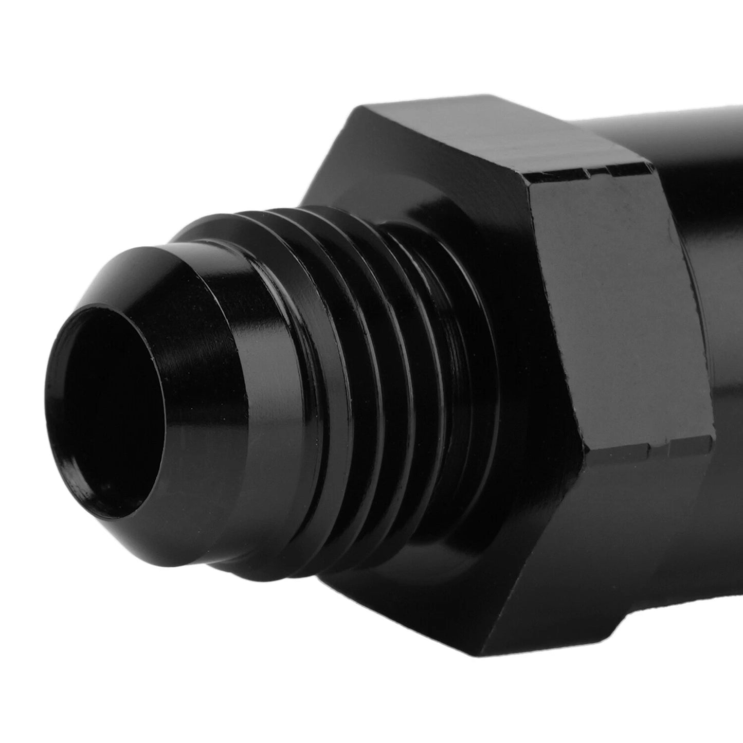 6AN Adapter Fitting Set For GM TBI Style(metric O-ring) Fuel Sending Units Black