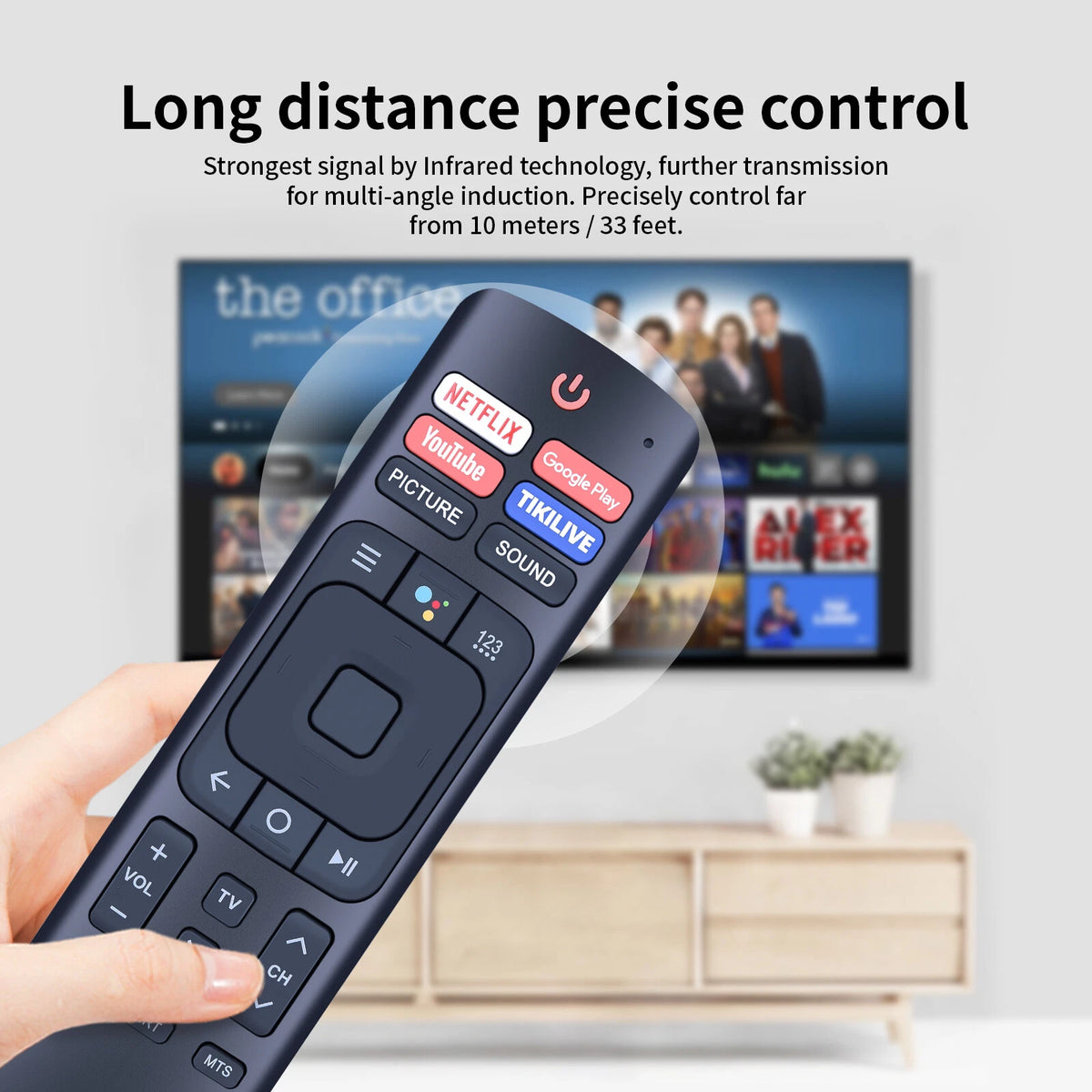 ERF3B69 Remote Control For Hisense 4K UHD Smart TV 58H6500E without Voice