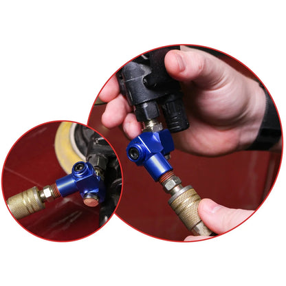 1/4" Inch NPT 360° Swivel Air Hose Connector Pressure Adapter Pneumatic Tool