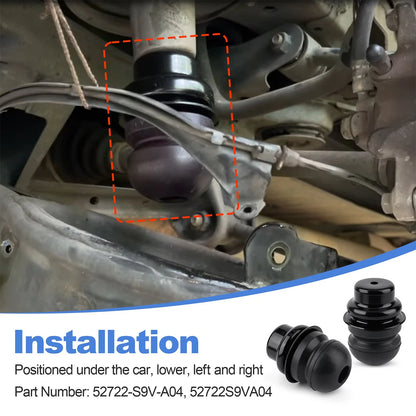 2Pcs Rear Suspension Coil Spring Bump Stop Shock Bumper Left Right