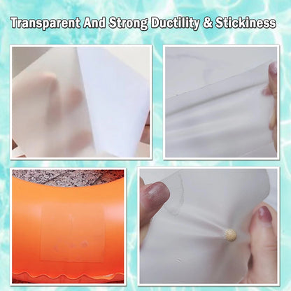 WENSSKKU 6Pcs 3.5X3.5In Inflatable Patch Repair Kit Heavy 3.5X3.5In, Clear