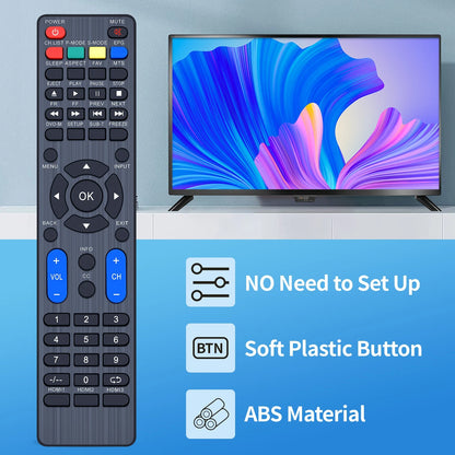 Remote Control For Atyme TV 650PM7UD 650PM9HD 650AM7UD ES-600PRO 500AX7UD