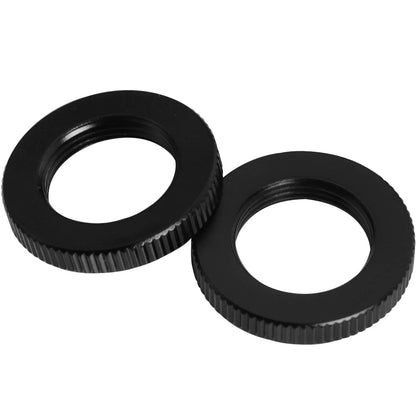 Knurled Microphone Stand Nut LUORNG 4PCS 5/8"-27 Dual Lock Nuts for...