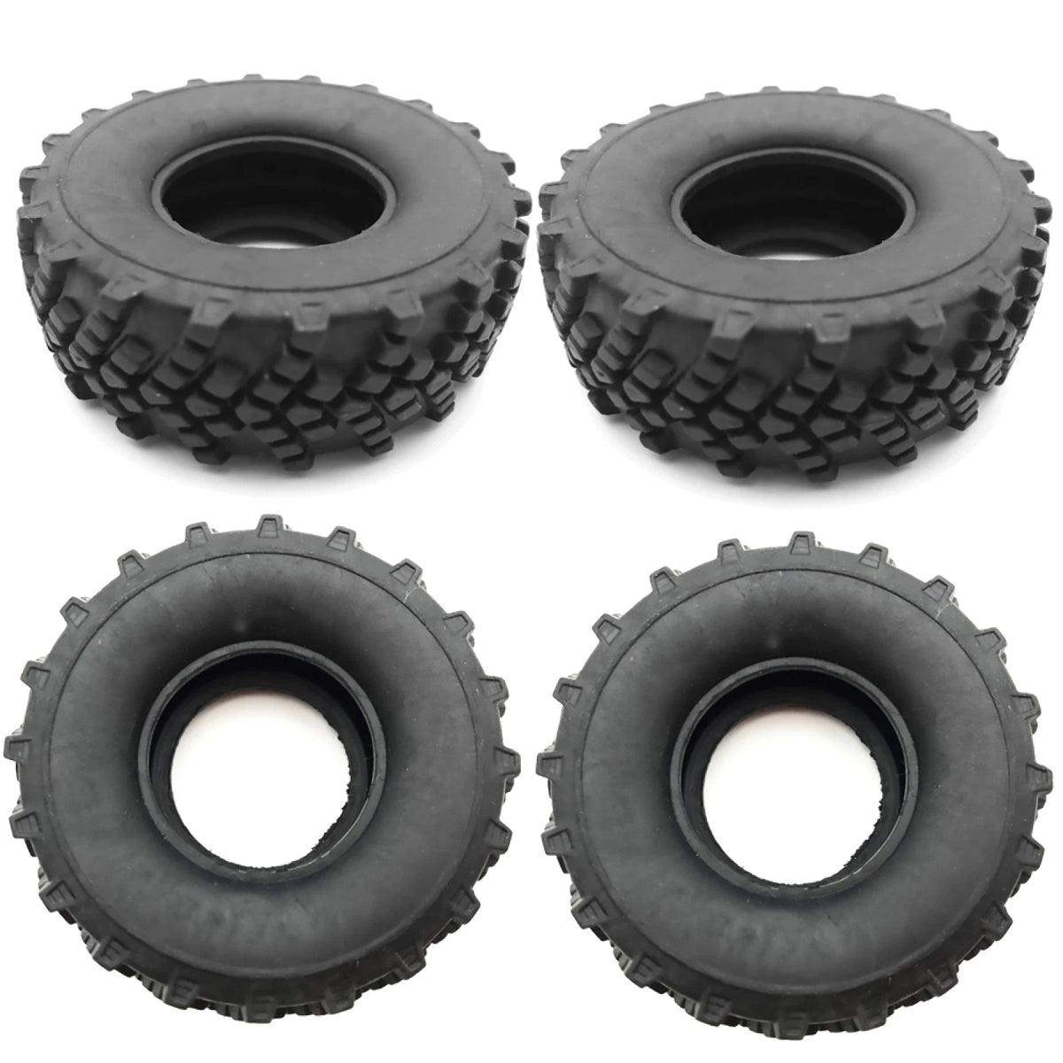 4Pack 1/16 RC Car Rubber Tires Tyres for WPL B-14 B16 B36 B24 Military Truck D