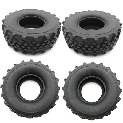 4Pack 1/16 RC Car Rubber Tires Tyres for WPL B-14 B16 B36 B24 Military Truck D